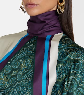 Joni printed silk midi dress | Alémais