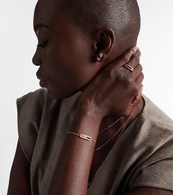 Pulsera Baby Move de oro rosa de 18 ct con diamantes | Messika