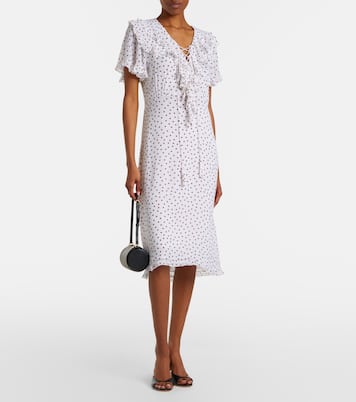 Dancing Dots polka-dot georgette midi dress | Dorothee Schumacher