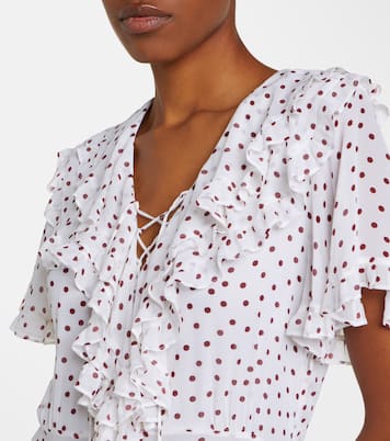 Dancing Dots polka-dot georgette midi dress | Dorothee Schumacher