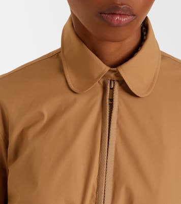 Cotton-blend zip-up shirt dress | Moncler