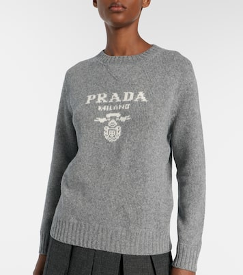 Pull en laine et cachemire à logo | Prada