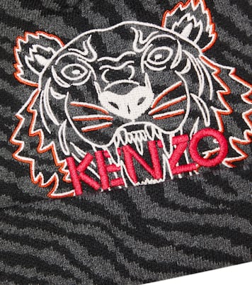 Berretto in cotone e cashmere con logo | Kenzo Kids