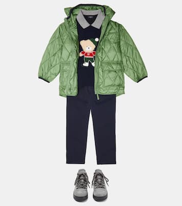 Intarsia embroidered wool sweater | Il Gufo