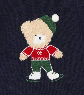 Intarsia embroidered wool sweater | Il Gufo