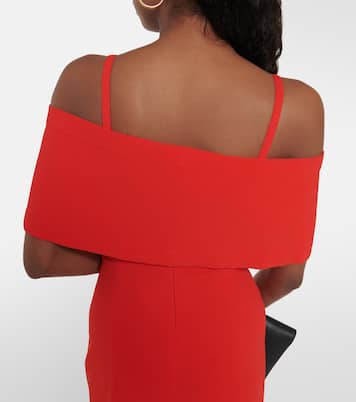 Robe midi à encolure bardot | Victoria Beckham