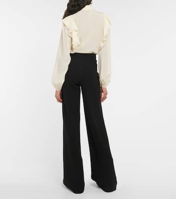 Pantalon évasé en laine vierge | Chloé