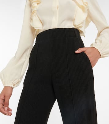 Pantalon évasé en laine vierge | Chloé