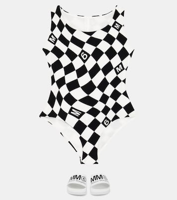 Printed swimsuit | MM6 Maison Margiela Kids