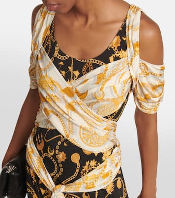 Robe midi imprimée | Marine Serre