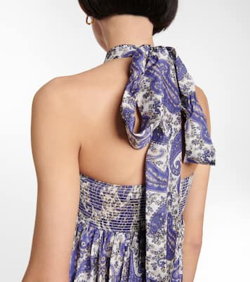 Robe midi Devi en soie | Zimmermann
