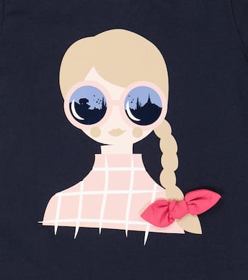 Printed cotton jersey T-shirt | Il Gufo