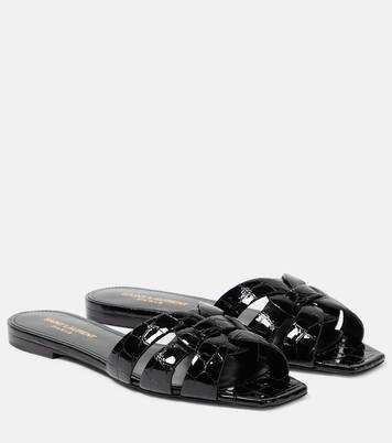 Tribute Nu Pieds 05 leather slides | Saint Laurent