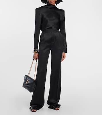 Tribute Nu Pieds 05 leather slides | Saint Laurent