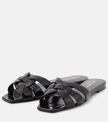 Tribute Nu Pieds 05 leather slides | Saint Laurent