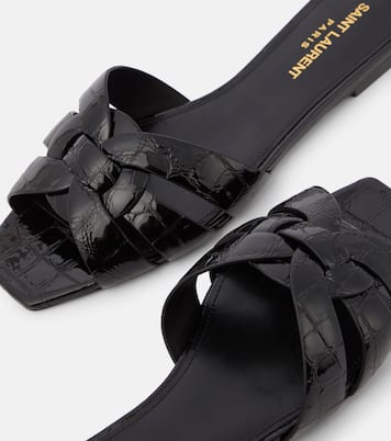 Tribute Nu Pieds 05 leather slides | Saint Laurent