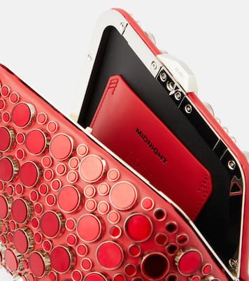 Midnight Mini embellished leather clutch | The Attico