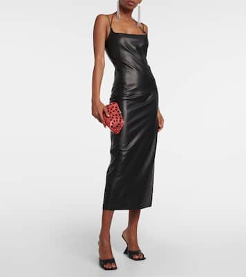 Midnight Mini embellished leather clutch | The Attico