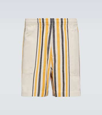 Namesake striped cotton shorts | Bode
