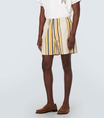 Namesake striped cotton shorts | Bode