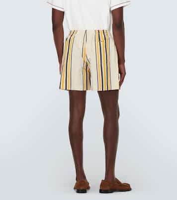 Namesake striped cotton shorts | Bode