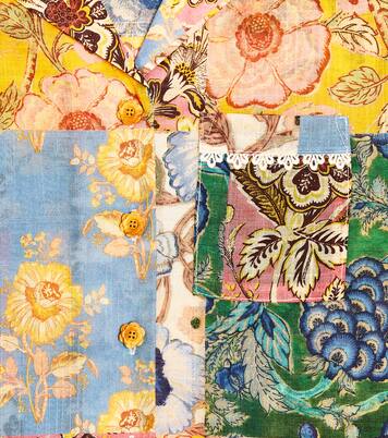 Junie patchwork puff-sleeve shirt | Zimmermann Kids