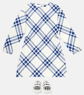Robe en coton à carreaux | Burberry Kids