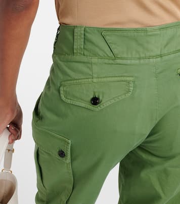 Low-rise cotton twill cargo pants | Tom Ford