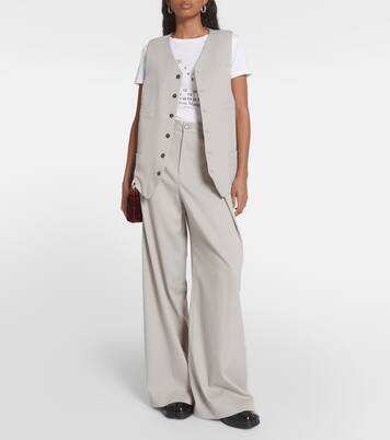 Oversized wool-blend vest | MM6 Maison Margiela