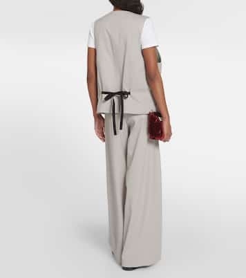 Oversized wool-blend vest | MM6 Maison Margiela