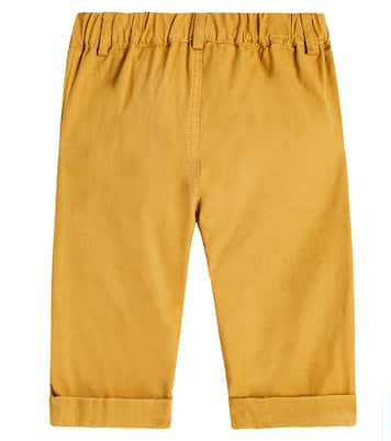 Teddy Bear cotton and linen-blend pants | Moschino Kids