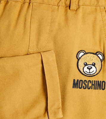 Teddy Bear cotton and linen-blend pants | Moschino Kids