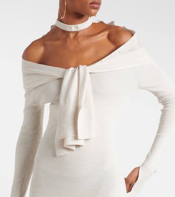 Robe midi Doble en laine mélangée | Jacquemus