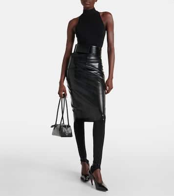 Latex pencil skirt | Alaïa