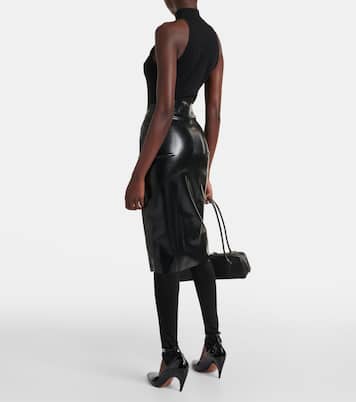 Latex pencil skirt | Alaïa