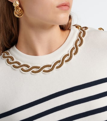 Embroidered cotton sweater | Valentino