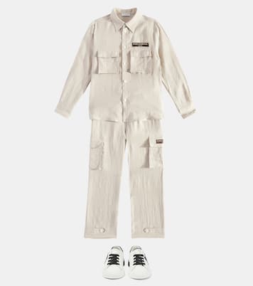 Cargohose aus Leinen | Dolce&Gabbana Kids