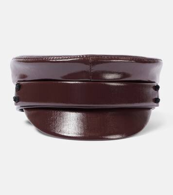 Faux leather newsboy cap | Ruslan Baginskiy