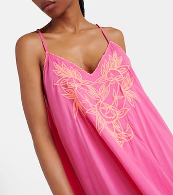 Colorblocked cotton maxi dress | Juliet Dunn