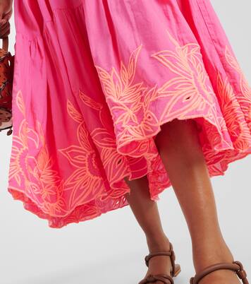 Colorblocked cotton maxi dress | Juliet Dunn