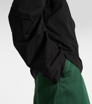 Ruched cotton jersey sweatshirt | Dries Van Noten
