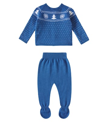 Baby - Pullover e pantaloni Vincente in lana | La Coqueta