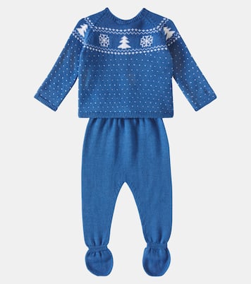 Baby - Pullover e pantaloni Vincente in lana | La Coqueta
