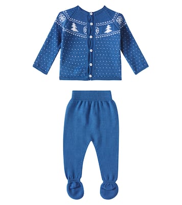 Baby - Pullover e pantaloni Vincente in lana | La Coqueta