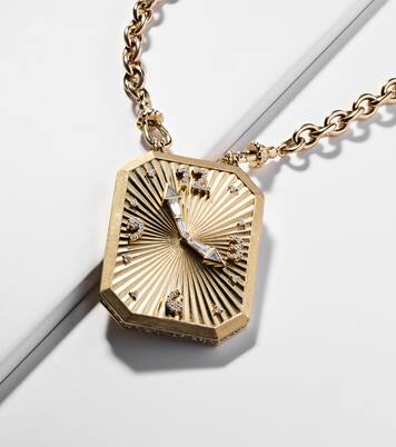 Collar Thinking of You de oro de 18 ct con diamantes | Marie Lichtenberg