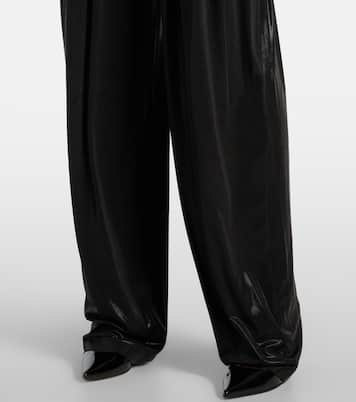 Weite High-Rise-Hose aus Lamé | Norma Kamali