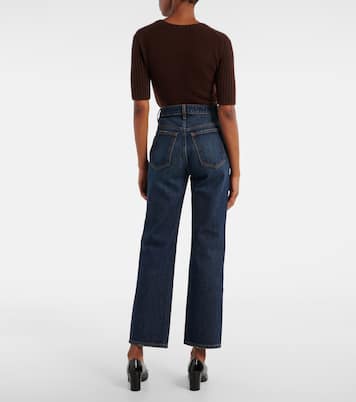 Jeans regular Abigail a vita alta | Khaite