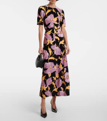 Abito lungo Angelica con stampa floreale | La DoubleJ