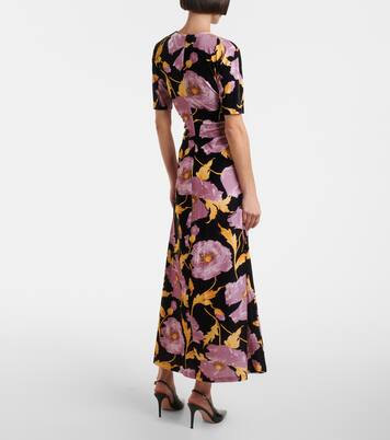 Abito lungo Angelica con stampa floreale | La DoubleJ