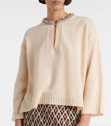 Embellished virgin wool sweater | Valentino